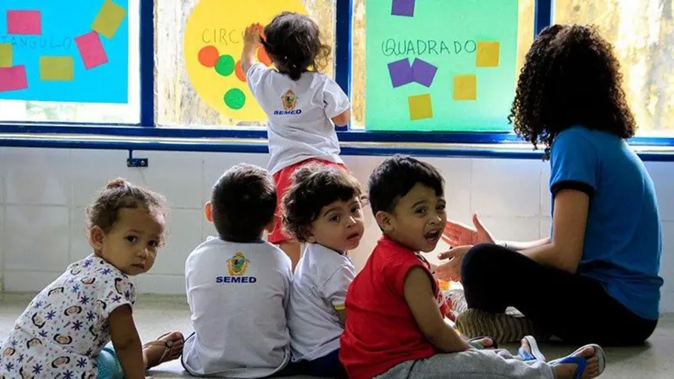 Quase 2,3 milhões de crianças de até 3 anos estavam fora da creche em 2024, por dificuldades de acesso, como falta de vagas ou de unidades próximas — Foto: Altemar Alcantara/Semcom/Agência Senado