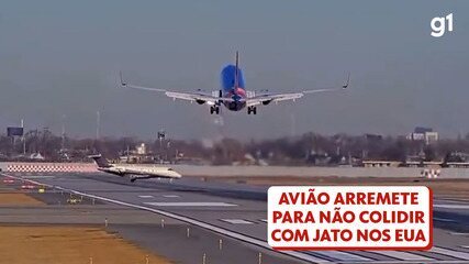Avião arremete para evitar colisão com jato nos EUA