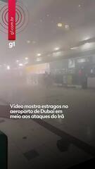 Aeroporto de Dubai sofre danos durante ataques do Irã