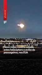Vídeo mostra novo ângulo da batida entre helicóptero e avião nos EUA