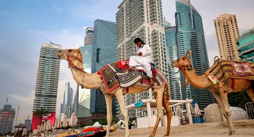 Como a guerra no Irã quebrou a imagem de segurança de locais do Golfo — Foto: FADEL SENNA / AFP via Getty Images