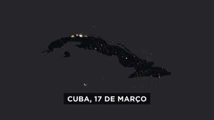 Imagens de satélite mostram apagão em Cuba após colapso no fornecimento de energia; FOTO