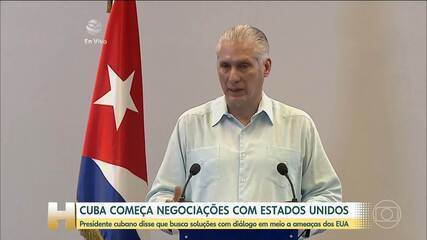 Presidente de Cuba confirma negociações com os EUA