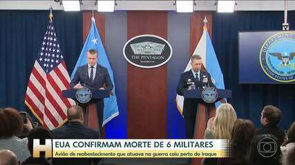 EUA confirmam morte dos seis tripulantes do avião de reabastecimento que caiu perto do Iraque