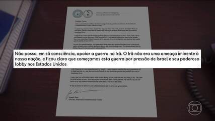 Chefe de combate ao terrorismo pede demissão e diz que Irã não era uma ameaça aos EUA