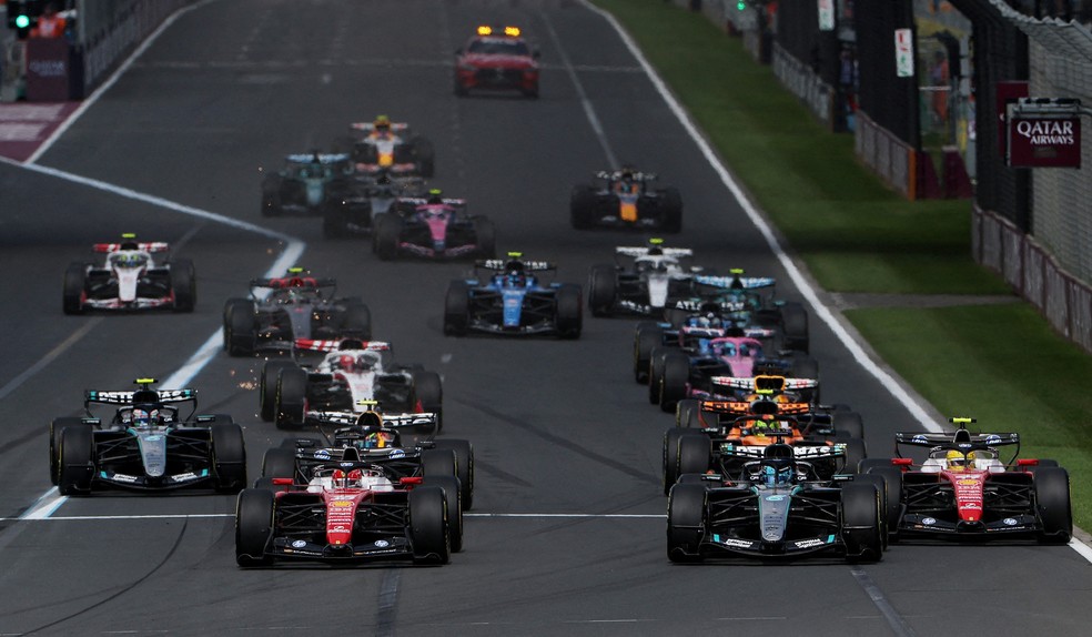 Corridas de Fórmula 1 serão canceladas por conta da guerra no Oriente Médio, diz BBC — Foto: Hollie Adams/Reuters