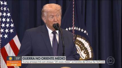 Trump ameaça Irã com ataque “20 vezes maior” se Estreito de Ormuz for fechado