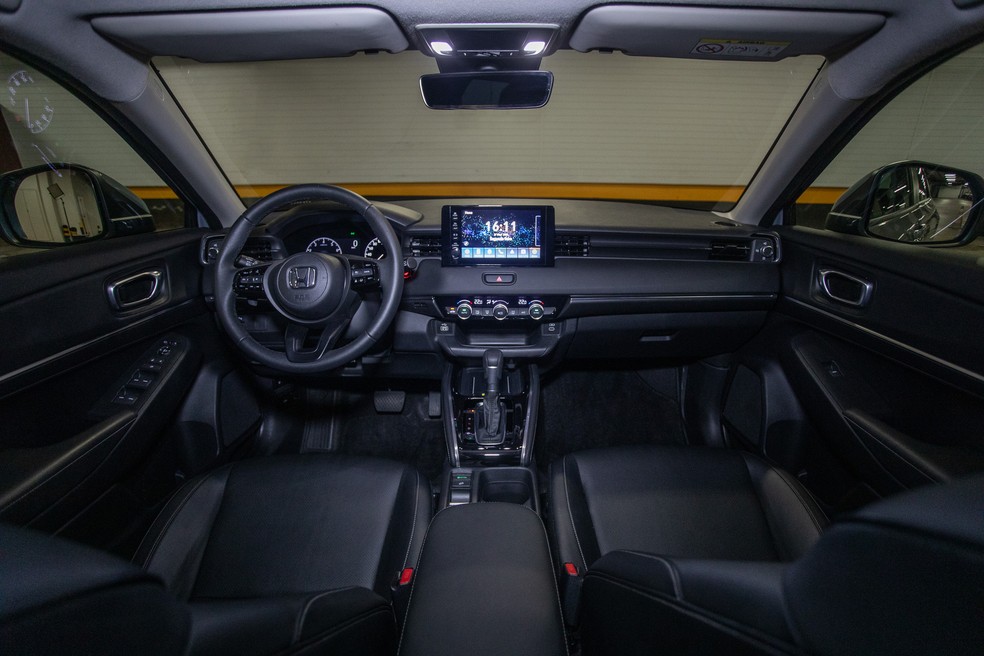 Interior do Honda HR-V EXL 2026 — Foto: g1 | Fábio Tito