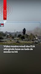 Vídeo mostra míssil dos EUA atingindo base ao lado de escola no Irã