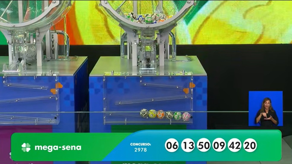 Mega-Sena, concurso 2.978: resultado — Foto: Reprodução