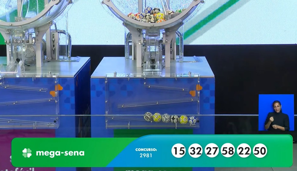 Resultado do sorteio da Mega-Sena deste sábado (7) — Foto: Divulgação