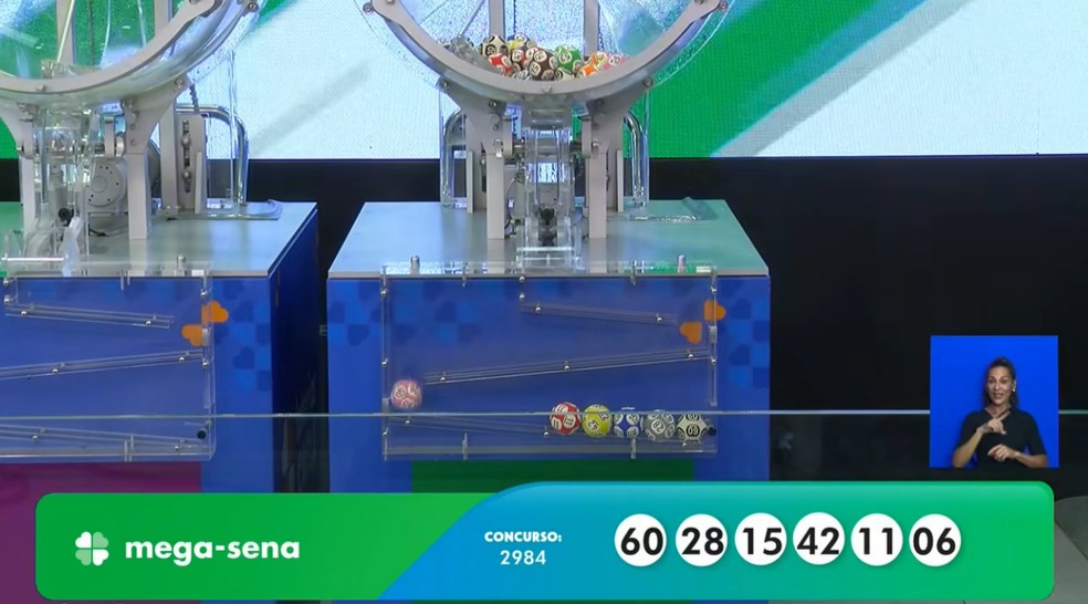 Mega-Sena, concurso 2.984 — Foto: Reprodução/Caixa