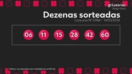 G1 | Loterias - Mega-Sena 2984