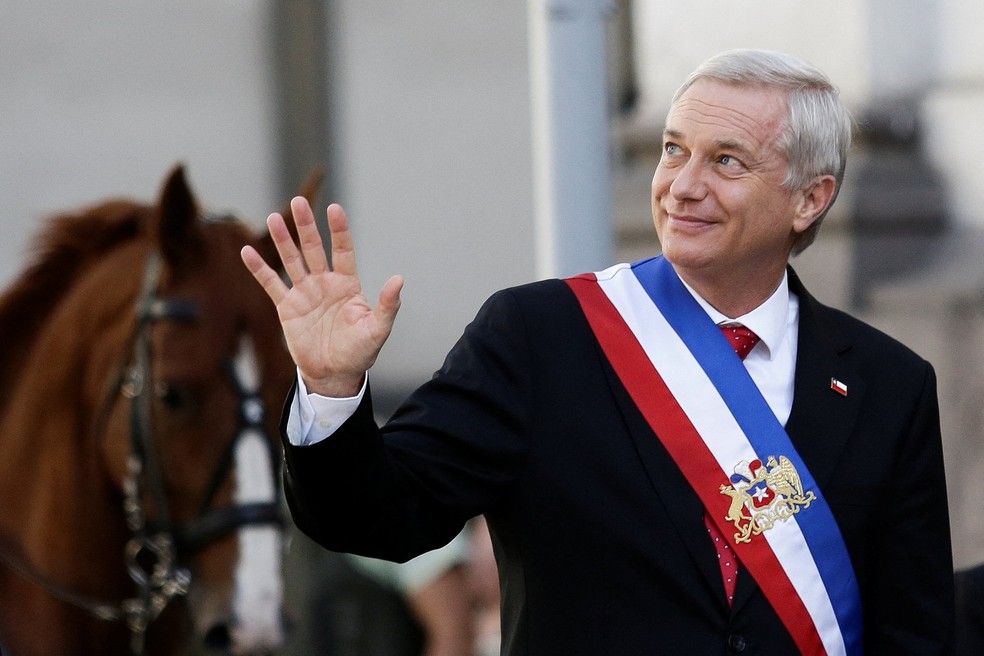 O presidente chileno Kast participa de atividades após sua posse, em Santiago. — Foto: REUTERS/Juan Gonzalez
