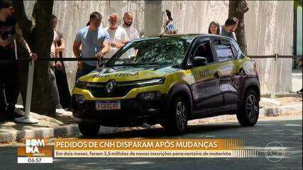 Pedido de CNH disparam após mudanças