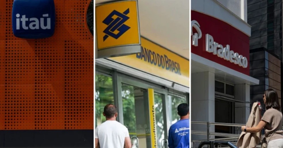 Itaú, Banco do Brasil e Bradesco estão entre os maiores bancos do país e são os principais contribuintes do FGC — Foto: Getty Images/Agência Brasil