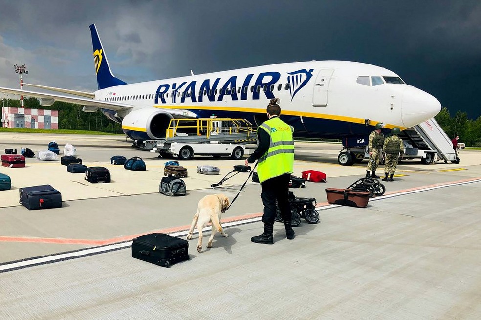 Avião da Ryanair — Foto: AFP