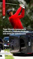 Tiger Woods se envolve em acidente com capotamento na Flórida, nos EUA