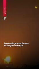 Drone atinge hotel famoso em Bagdá, no Iraque