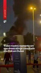 Vídeo mostra momento em que drone atinge consulado dos EUA em Dubai, diz agência iraniana