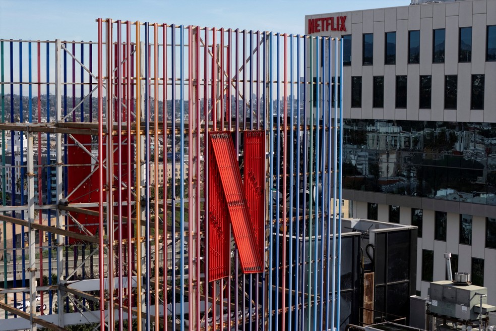 Logo da Netflix em Los Angeles, na Califórnia. — Foto: Daniel Cole/Reuters