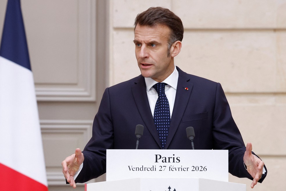 O presidente francês Emmanuel Macron. — Foto: Reuters