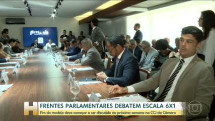 Frentes parlamentares debatem escala 6X1