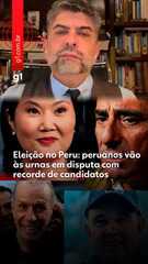 Eleição no Peru: peruanos vão às urnas em disputa com recorde de candidatos