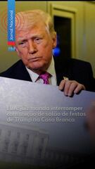 EUA: juiz manda interromper construção de salão de festas de Trump na Casa Branca