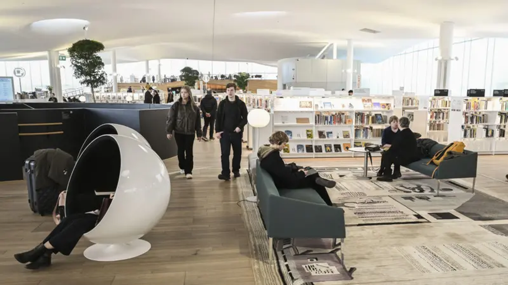 Biblioteca Central de Helsinque Oodi, em Helsinque, capital da Finlândia — Foto: Kimmo Brandt/EPA/Shutterstock