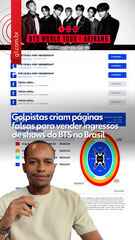Golpistas criam páginas falsas para vender ingressos de shows do BTS no Brasil