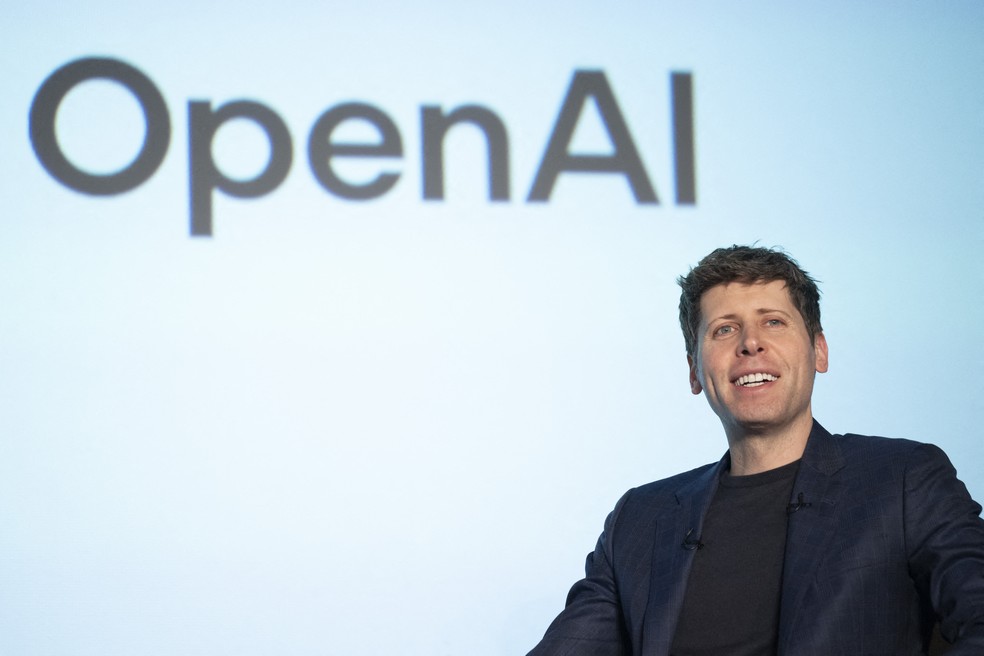 Sam Altman, CEO da OpenAI — Foto: Yuichi YAMAZAKI / AFP