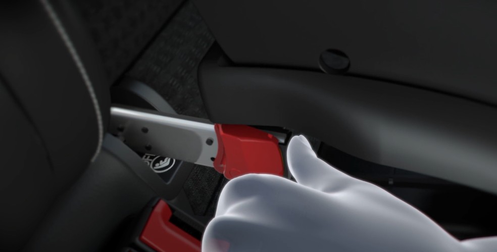 Ponto de ancoragem Isofix em um Volkswagen Golf — Foto: divulgação/Volkswagen