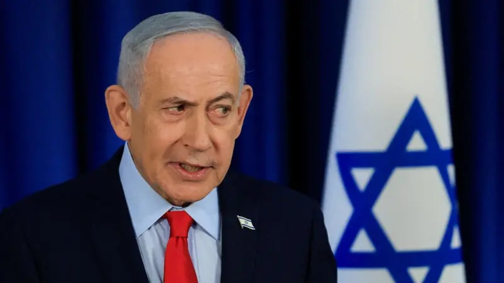 Netanyahu disse que ofensiva contra o Irã 'definitivamente ultrapassou a metade', mas esclareceu que se refere a missões, não a tempo — Foto: Ronen Zvulun/Reuters/Arquivo