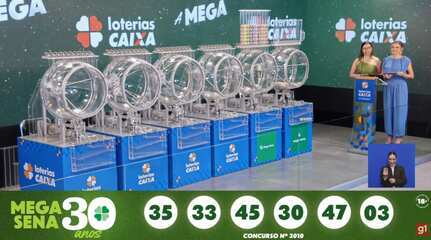 Mega-Sena, concurso 3.010: confira os números sorteados