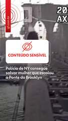 Polícia de NY consegue salvar mulher que escalou a Ponte do Brooklyn