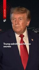 Trump admite que fez voo secreto